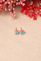 Heliophilia Silver Pendientes de Plata Esterlina 925 Rose